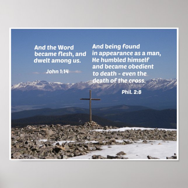 Pôster Mensagem de Natal e Páscoa (Frente)