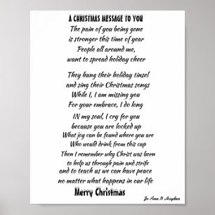 POSTER MENSAGEM DE NATAL PARA ENTES QUERIDOS ENCARCERADOS