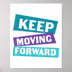 Poster Mensagem de Saúde Mental para Continuar Avançando