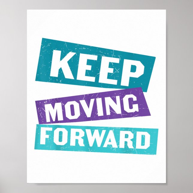 Poster Mensagem de Saúde Mental para Continuar Avançando  (Frente)