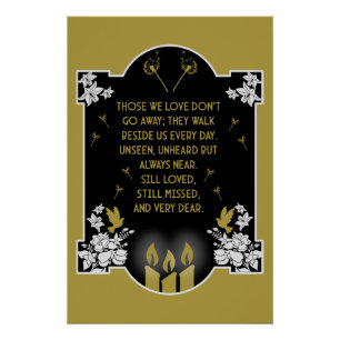 Pôster Mensagem de Suporte de Condolências