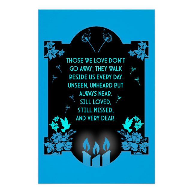 Pôster Mensagem de Suporte de Condolências (Frente)