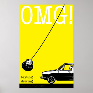 Poster mensagem de texto. condução.