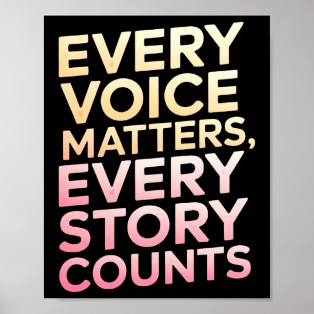 Poster Mensagem Inspirativa no Vinheta de Texto Gradiente (Frente)