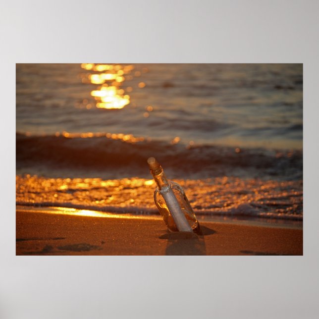 Pôster Mensagem Num Frasco (Frente)