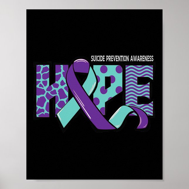 Poster Mensagem sobre prevenção suicida Sensibilização pa (Frente)