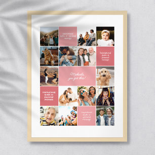 Poster Mensagens Personalizadas de Conforto Inspirador &