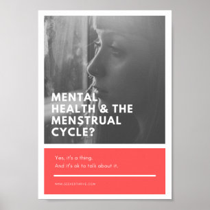 Poster Menstrual do local de trabalho da saúde