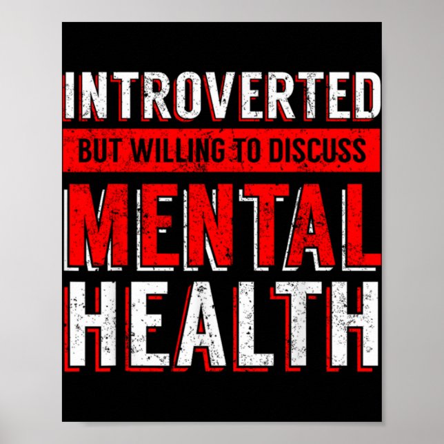 Poster Mental Health Awareness Depression  (Frente)