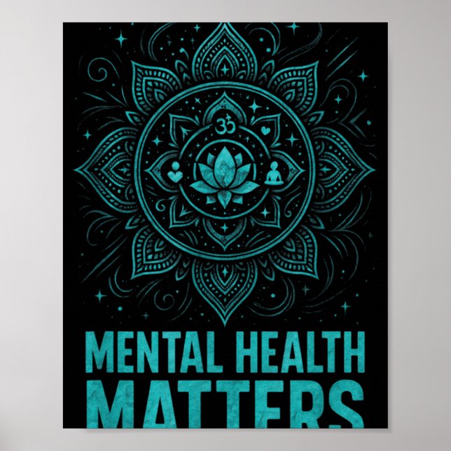Poster Mental Health S End Stigma Awareness  (Frente)