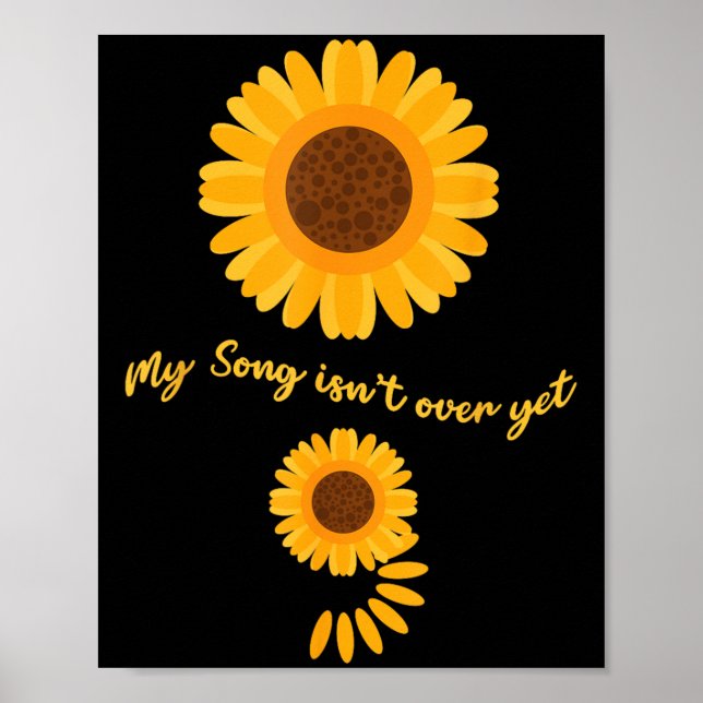 Poster Mental Health Semicolon Sunflower Suicide Preventi (Frente)