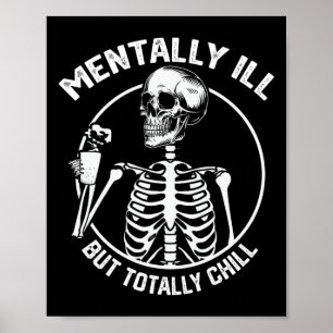 Poster Mentalmente Doente, Mas Totalmente Enchendo O Esqu