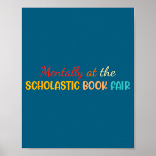 Poster Mentalmente Na Feira de Livros Scholastic Retro Vi