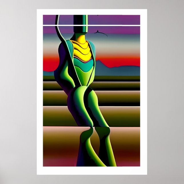 Poster Mente Rickets - Ken Gage Surrealist Art (Frente)