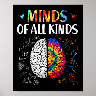 Poster Mentes De Todos Os Tipos De Sensibilização Para A