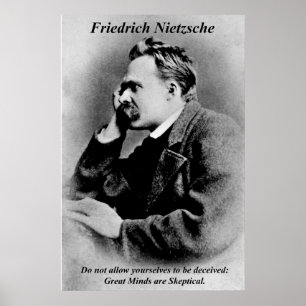 Pôster Mentes do excelente de Friedrich Nietzsche dos
