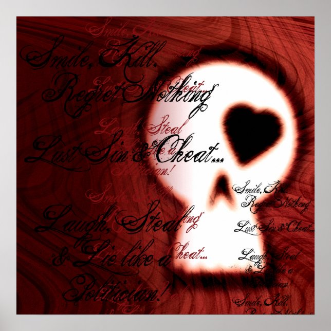 Pôster Mentir como um político (Frente)