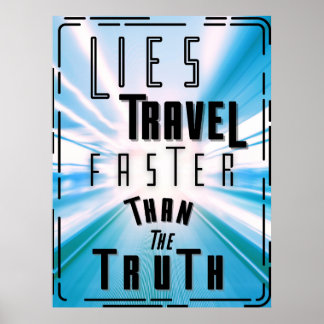 Poster Mentira Viagem mais rápido que a verdade