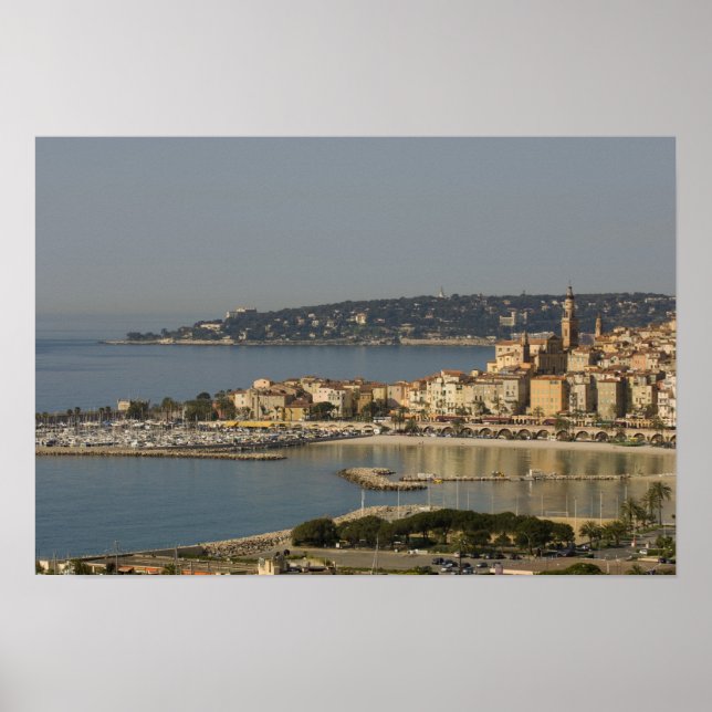 Pôster Menton, Cote d'Azur, França. (Frente)