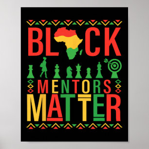 Poster Mentores do Mês da História Negra Problema Orgulho