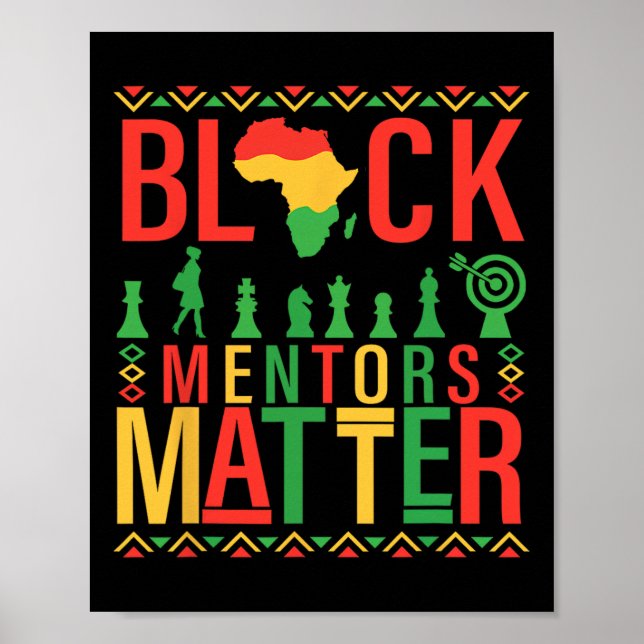 Poster Mentores do Mês da História Negra Problema Orgulho (Frente)
