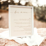 Poster Menu Bar de Casamento Minimalista Boho Beige, Menu<br><div class="desc">Este belo símbolo de menu de bebidas apresenta uma elegância minimalista maravilhosamente moderna a ser mostrada no seu casamento ou evento especial. Edite facilmente a maioria dos textos para corresponder ao seu estilo. As cores de texto e de fundo são totalmente editáveis —> clique no botão "Personalizar mais" para editar!...</div>