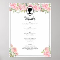 Menu Cocktail, Chá de panela Floral Rosa,