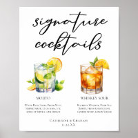 Menu Cocktails de Assinatura Sour do Mojito Whiske