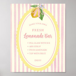 Poster Menu da Barraquinha de Limonada Fresca