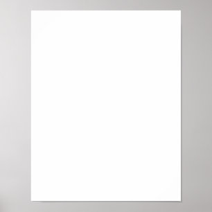 Poster Menu de Casamento do Vazio Matte Paper de 11" x 14