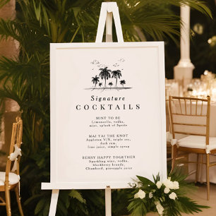 Poster Menu de Coquetel de Assinatura