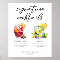 Menu Personalizado Sangria Mojito Signature Cockta