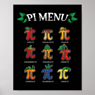 Poster Menu Pi Dia Pi 2025 3.14 Professor de Matemática T