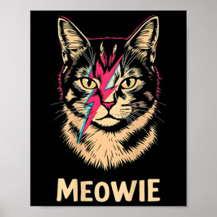 Poster Meowie Cat Rock Music Concert Design de Banda
