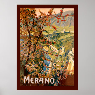 Poster Merano City, Itália