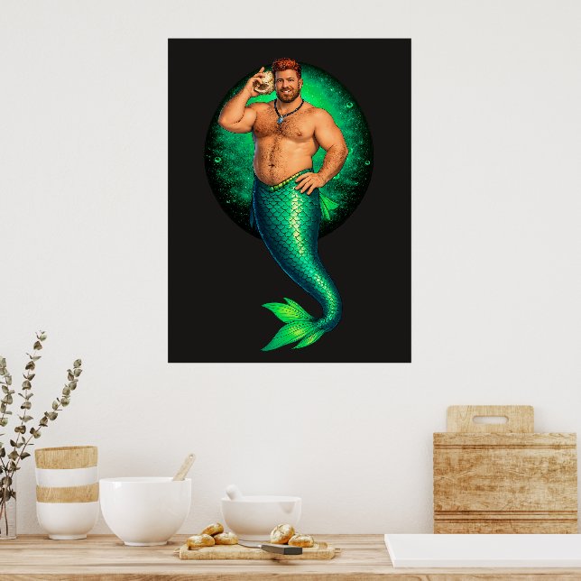 Poster Merbear Lagoon - Tadhg Ó Farraige (Cozinha)