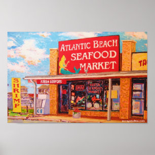 Poster "Mercado atlântico do marisco da praia "