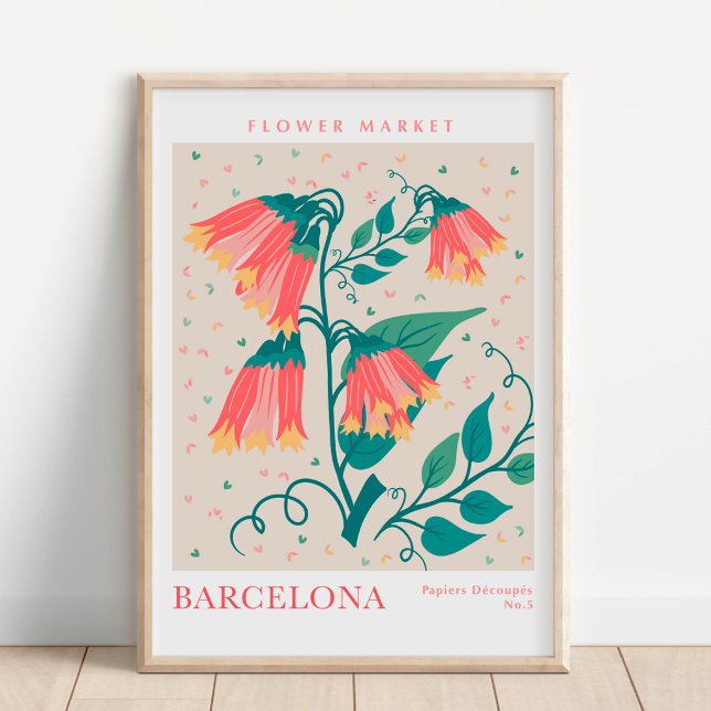 Poster Mercado Botânico de Flores de Barcelona (Criador carregado)