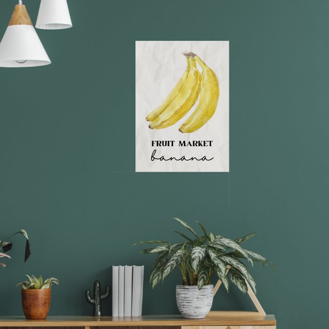 Poster Mercado da fruta de bananas (Sala de Estar 1)