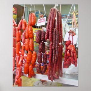 Pôster Mercado da salsicha em Lima