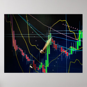 Pôster Mercado de ações