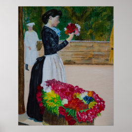 Poster mercado de flores