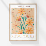 Poster Mercado de Flores Retro - New York Orange Abstrato<br><div class="desc">Traga a energia vibrante de um mercado de flores retrorreflectoras para sua casa com o "Mercado de Flores Retro de Nova York - Poster de Abstrato Laranja." Este poster de na moda apresenta um design chic com "Flower Market" e "New York" escrito elegantemente em caracteres inspirados em vintage. No centro,...</div>