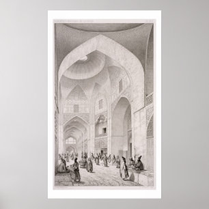 Pôster Mercado de pano, em Isfahan, 'da viagem