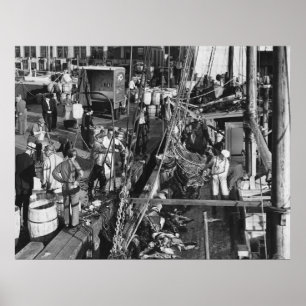 Pôster Mercado de peixes de Fulton: 1939