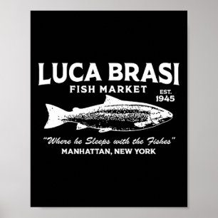 Poster Mercado de Peixes Luca Brasi O Padrinho Est 1945 P