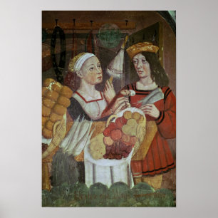 Pôster Mercado dos produtos hortícolas