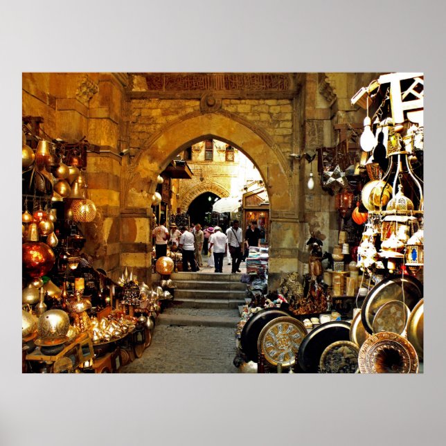 Pôster Mercado Khan al-khalili (Frente)