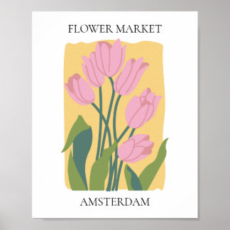 Poster Mercado mais lento editável Amsterdã