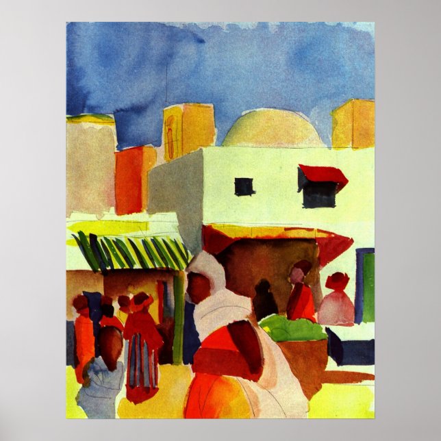 Pôster Mercado Na Argel (Frente)